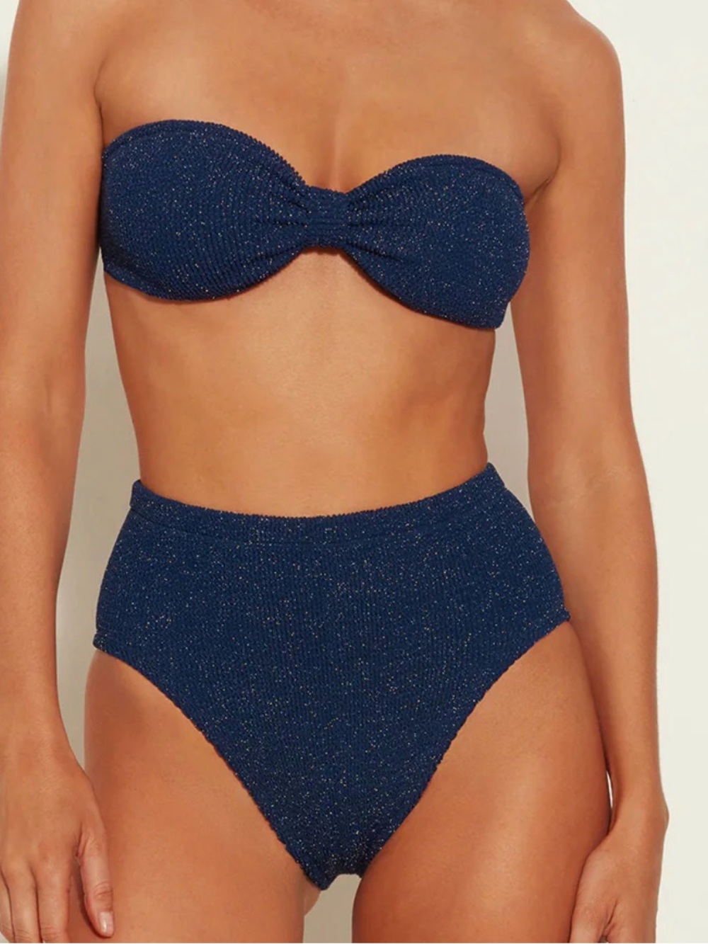 Hunza G Ruby Bikini Set - Navy / Silver